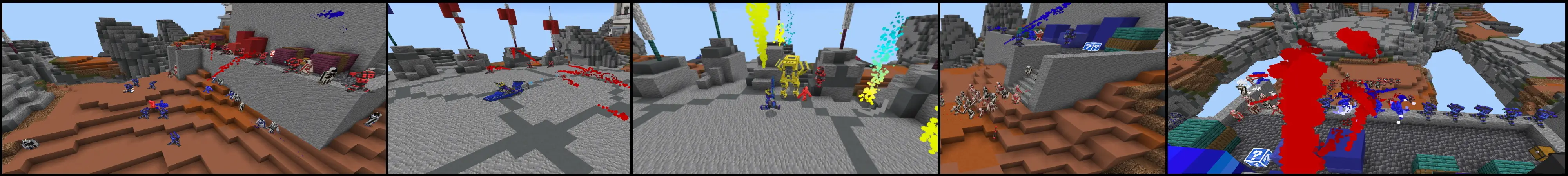 Красные против синих: блоки удачи panorama