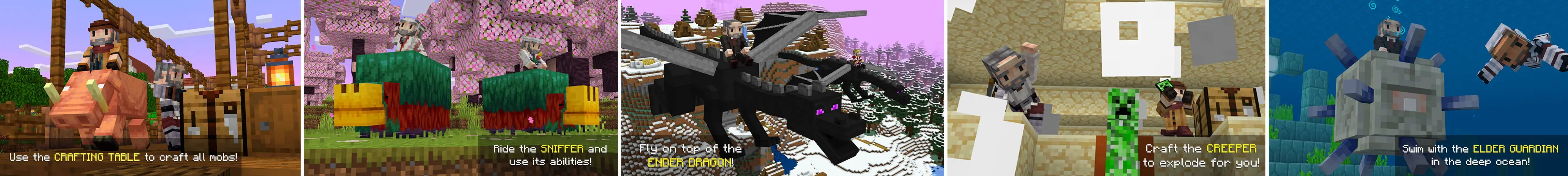 Создаваемые мобы panorama