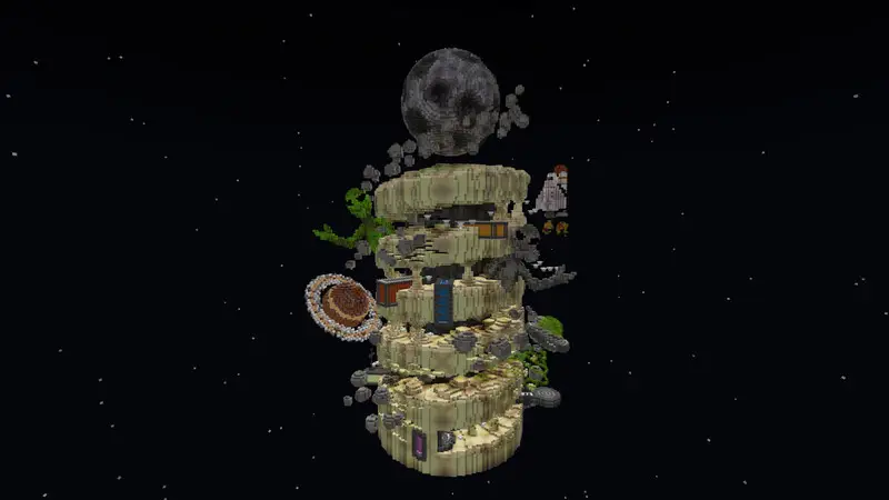 Скриншот Спиральный космический паркур №1