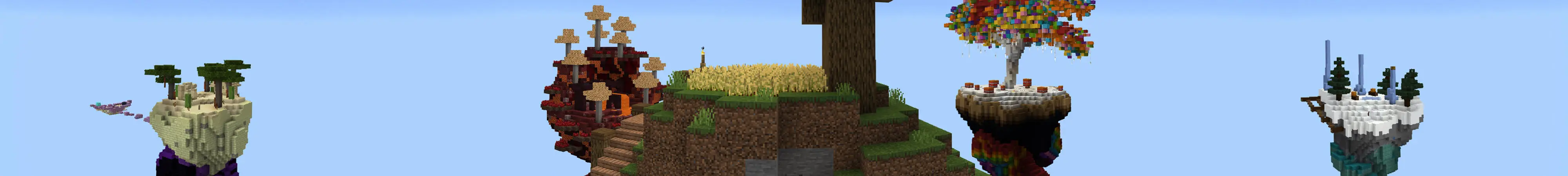 Skyblock удачи: скрученная добыча panorama