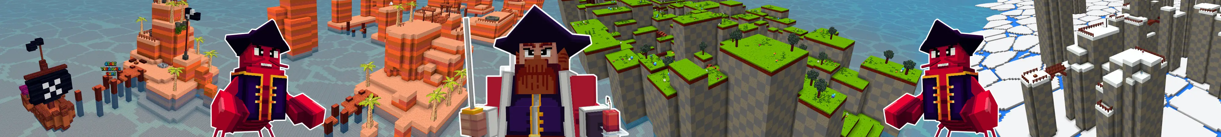 Пиксельный паркур panorama