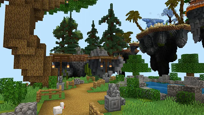 Скриншот Гигантские биомы для паркура №1