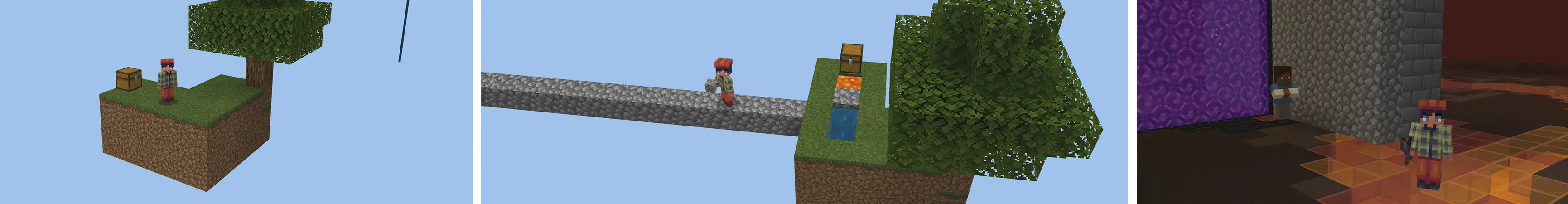 Простой Skyblock panorama