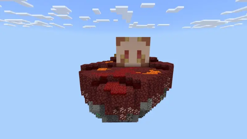 Скриншот Skyblock с головами мобов №5