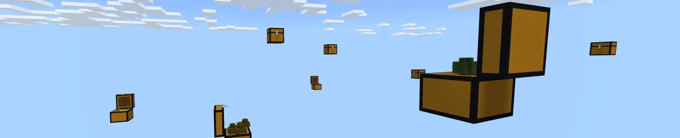 Skyblock: гигантский сундук panorama