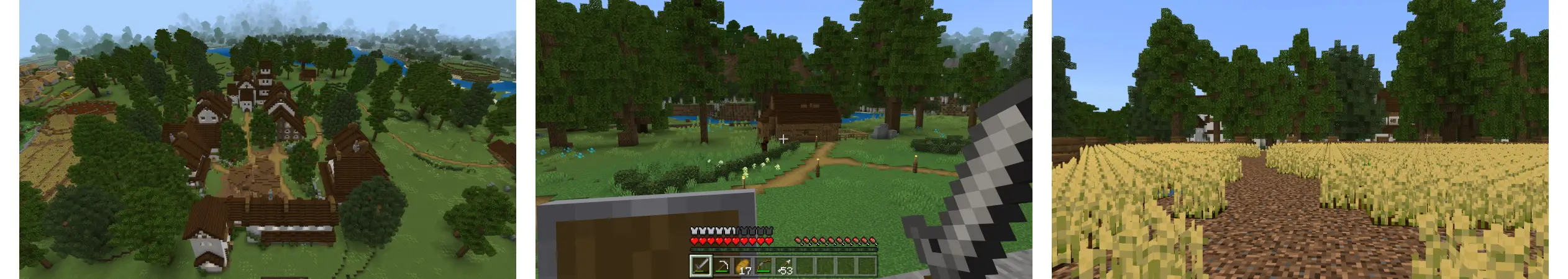 Средневековая деревня panorama