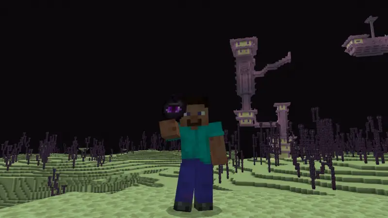 Эндер яблоко в игре