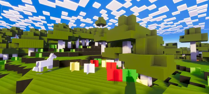 Новый вид берёзового леса под разрешением 1x1