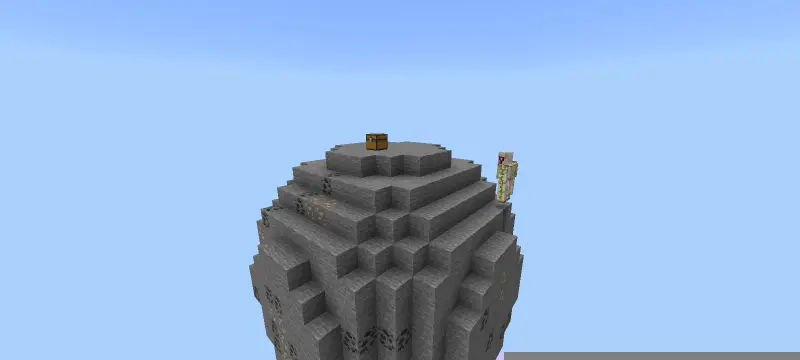 Каменный остров с сундуком