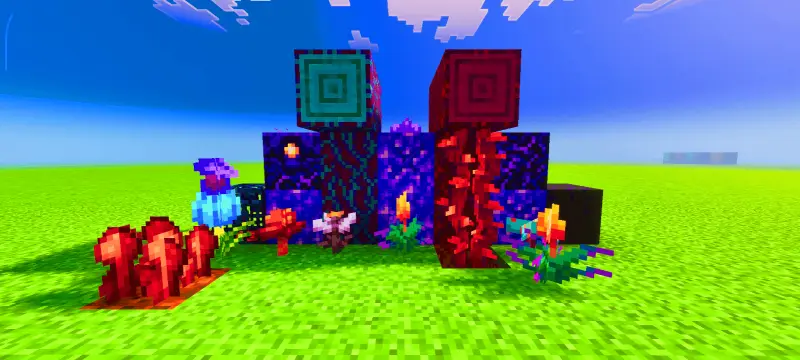 Новый вид растений и блоков