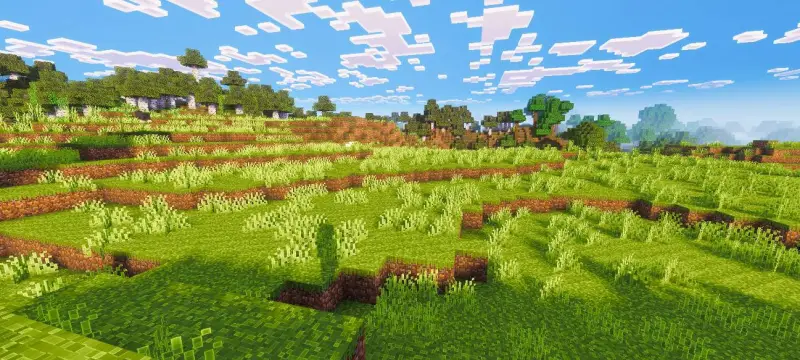 Более четкие текстуры блоков и травы