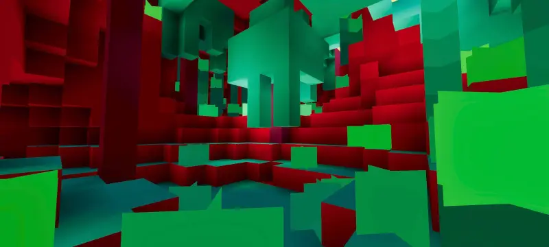 Новый вид искажённого леса под разрешением 1x1