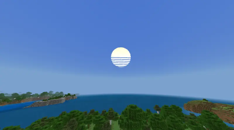 Обновленный внешний вид солнца в небе