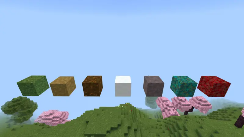 Все виды обновленных блоков над долиной