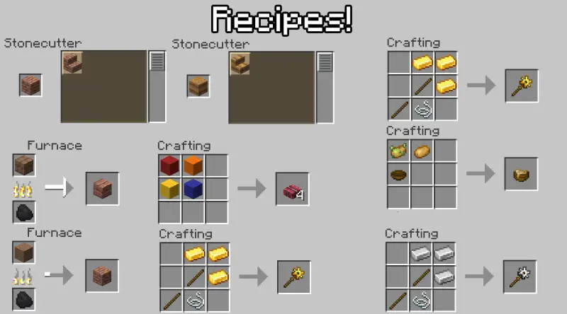 Крафты новых блоков и предметов