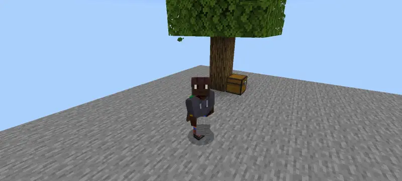 Сундук возле дерева