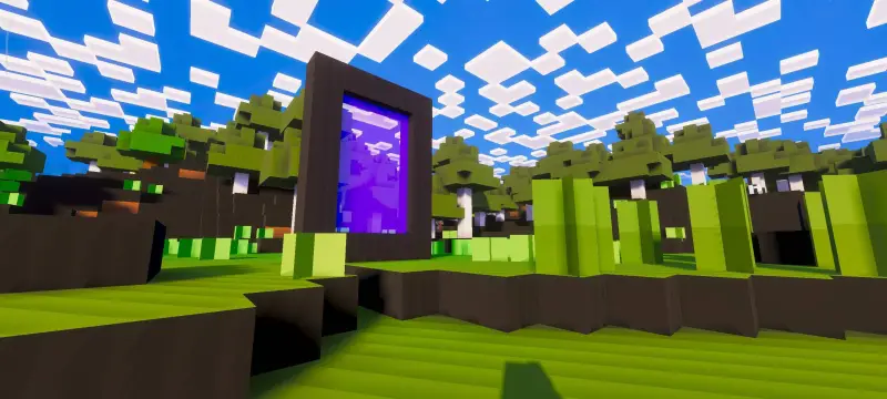 Новый вид портала в Незер под разрешением 1x1