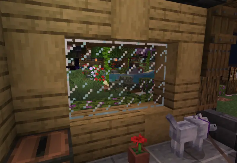 Старое соединённое стекло в игре