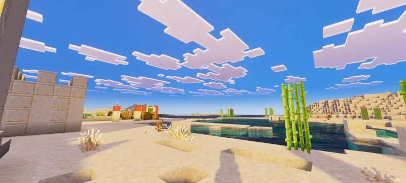 Новый вид освещения в пустынной деревни