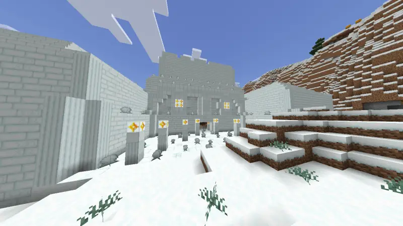 Вход в снежный Храм