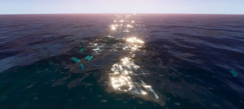 Новый вид воды при освещении