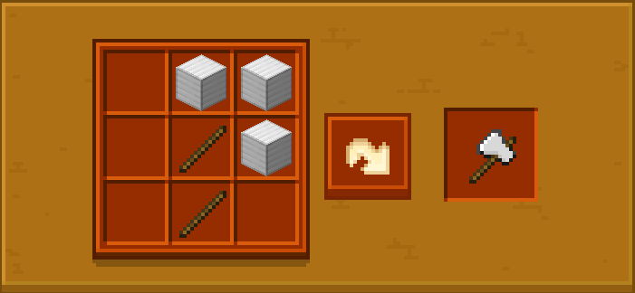 Крафт железного большого топора