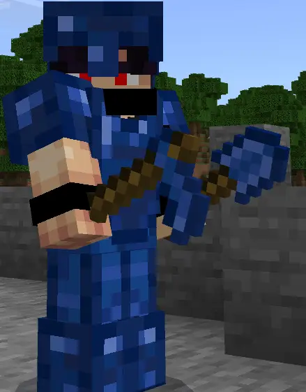 Лазуритная мотыга в левой руке