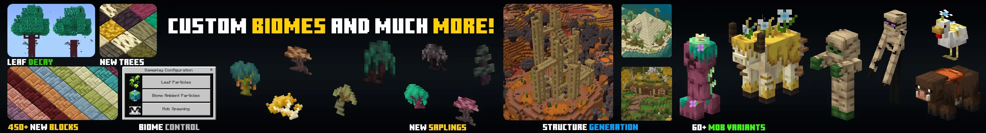 Дополнение BIOMES + STRUCTURES panorama