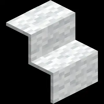 Белый ковер в виде ступеней