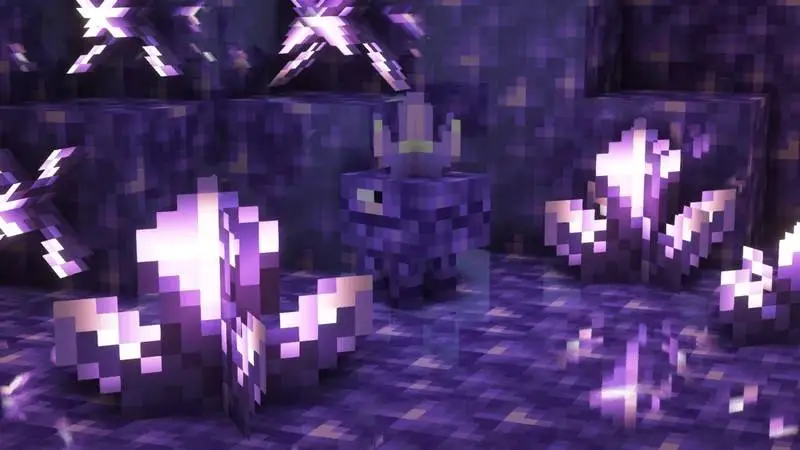 Фиолетовый вид небольшого существа