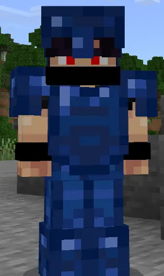 Лазуритная броня на игроке