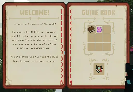 Интерфейс книги путеводителя