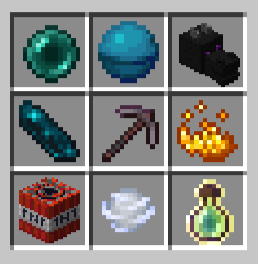 Редкие предметы включая голову дракона в верстаке