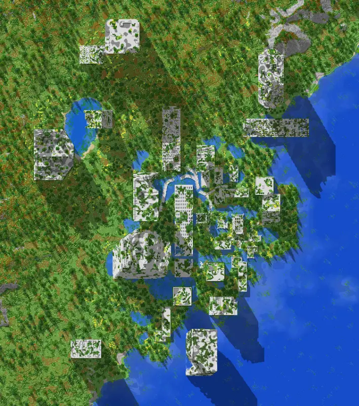 Большой заброшенный город возле моря