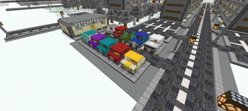 Car dealership by the road