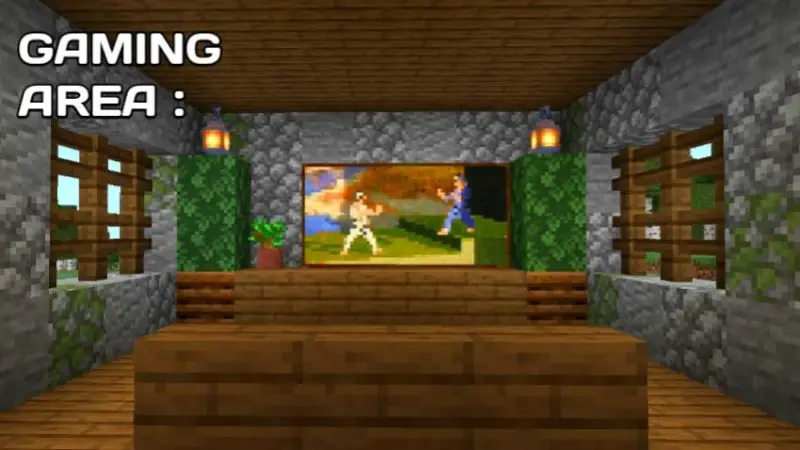 Каменная гостиная с картиной