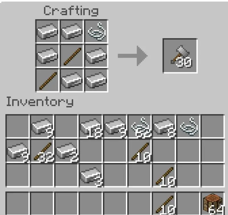 Крафт железного молота