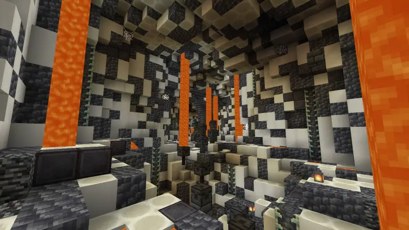 Паркур в костяной пещере