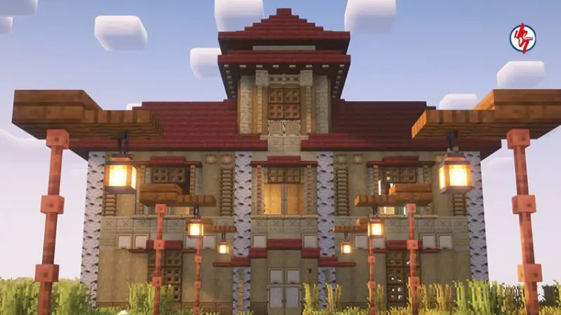 Большой особняк из дерева