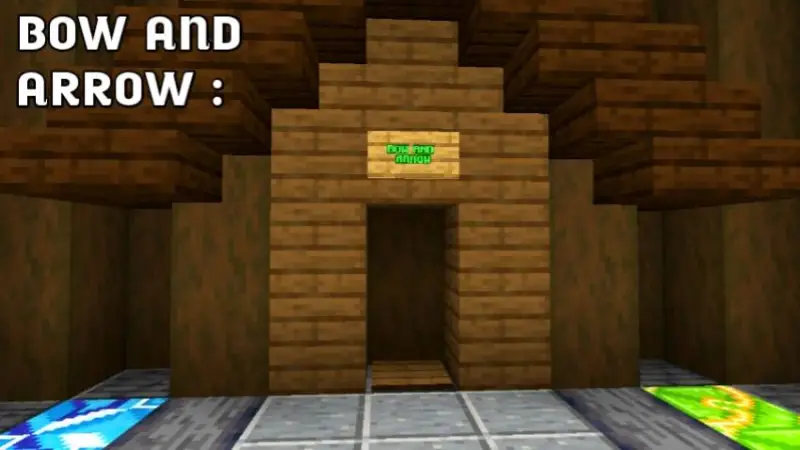 Вход в мини-игру лук и стрелы