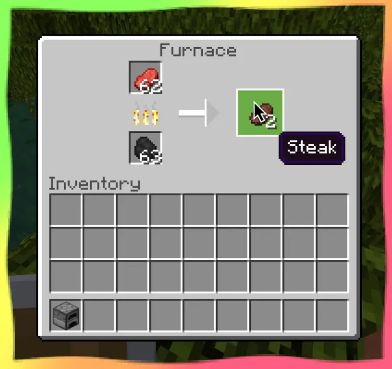 Черный курсор в мире на стейке