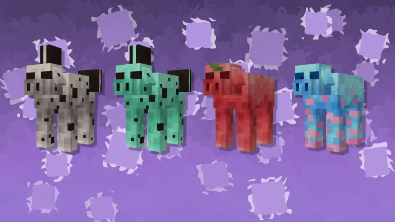 Разноцветные коровы с пятнами