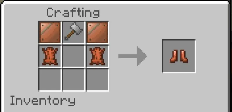 Новый крафт медных ботинков