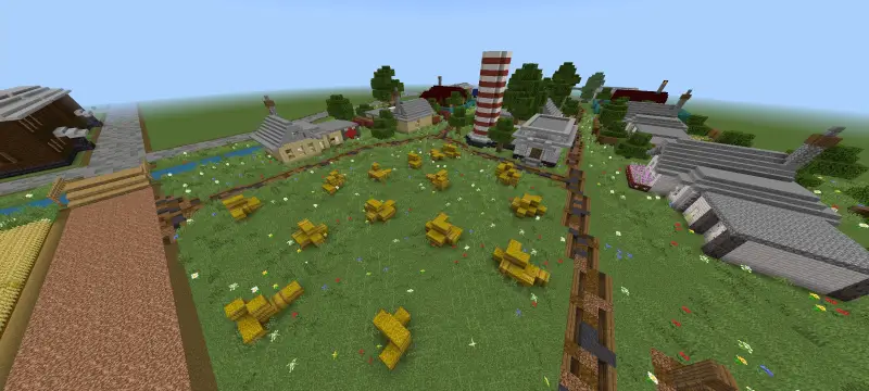 Стоки сена на поле