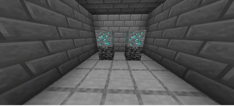 Два блока с алмазной рудой