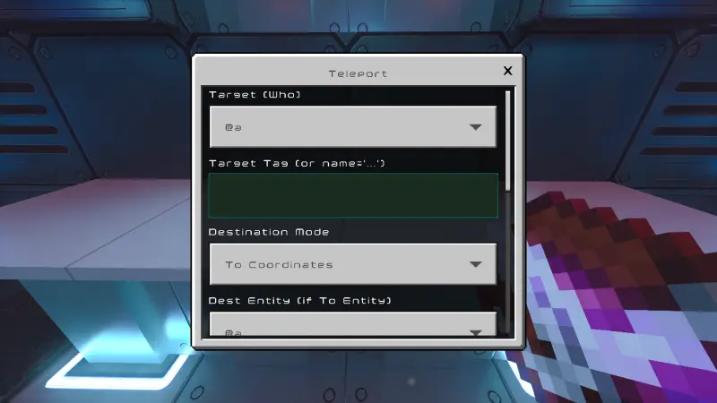 Параметры телепортации