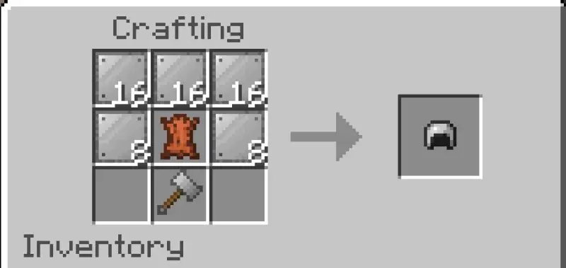 Новый крафт железного шлема