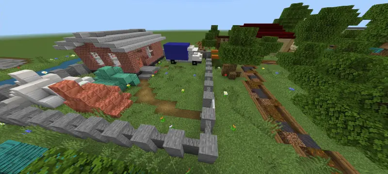 Участок жителя с машиной