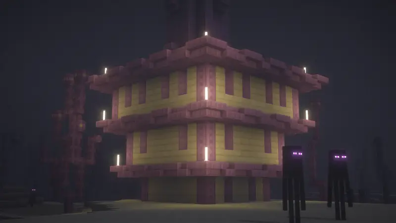 Эндермены и город Края в новых текстурах