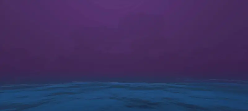 Темно-фиолетовое небо над океаном